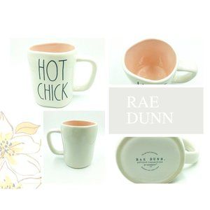 Rae Dunn Easter "Hot Chick" Mug Pink Inside Brand New